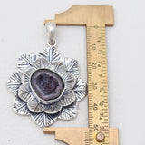 Coconut Druzy Designer Silver Pendants