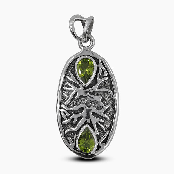 925 Sterling Silver Peridot Pendants