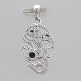 Turquoise Spiny Oyster Silver Mermaid Pendants