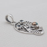 Turquoise Spiny Oyster Silver Mermaid Pendants