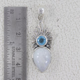 Dendritic Opal Gemstone Silver Designer Pendant