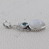 Dendritic Opal Gemstone Silver Designer Pendant