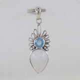 Dendritic Opal Gemstone Silver Designer Pendant