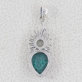 Dendritic Opal Gemstone Silver Designer Pendant