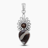 Peanut Wood Jasper Silver Pendants