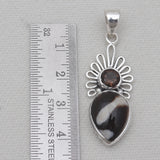 Peanut Wood Jasper Silver Pendants
