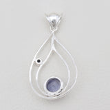 925 Sterling Silver Tourmaline Pendants