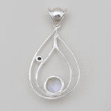 925 Sterling Silver Tourmaline Pendants