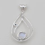 925 Sterling Silver Tourmaline Pendants