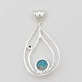 925 Sterling Silver Tourmaline Pendants