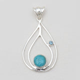 925 Sterling Silver Tourmaline Pendants
