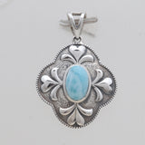 925 Sterling Silver Larimar Pendants