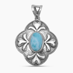 925 Sterling Silver Larimar Pendants