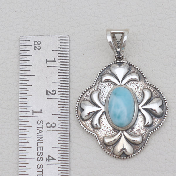 925 Sterling Silver Larimar Pendants