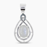 Natural Labradorite Silver Pendants