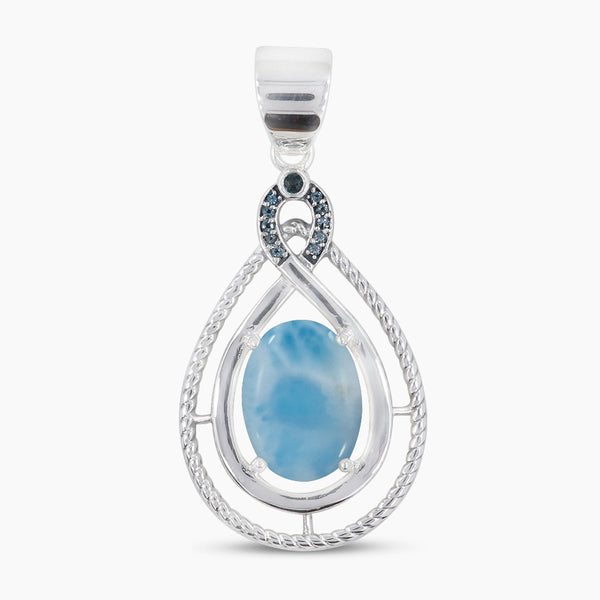 Natural Labradorite Silver Pendants