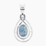 Natural Labradorite Silver Pendants