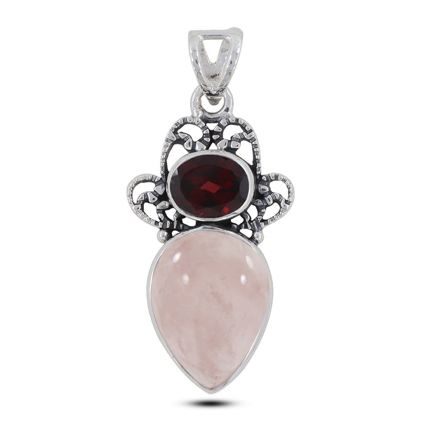 Rainbow Moonstone Silver Pendants