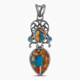 925 Sterling Silver Larimar Pendants