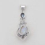 Rainbow Moonstone Silver Designer Pendants