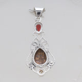 Orange Spiny Oyster Silver Designer Pendants