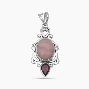 925 Silver Black Rutile Quartz Pendants