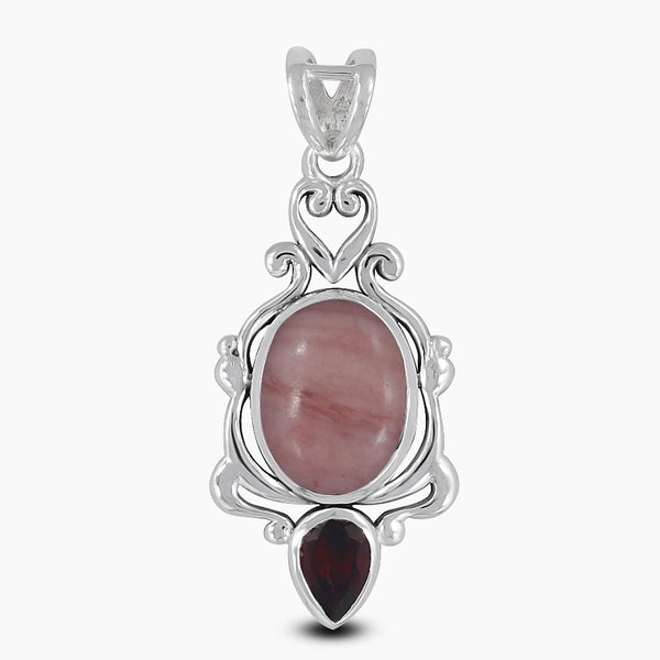 925 Silver Black Rutile Quartz Pendants