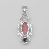 925 Silver Black Rutile Quartz Pendants