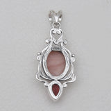 925 Silver Black Rutile Quartz Pendants