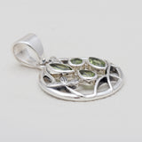 925 Sterling Silver Peridot Pendants
