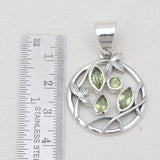 925 Sterling Silver Peridot Pendants