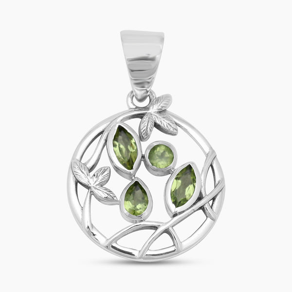 925 Sterling Silver Peridot Pendants