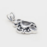 Blue Topaz Multi Stone Silver Pendants