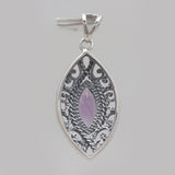 925 Sterling Silver Blue Topaz Pendants