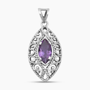 925 Sterling Silver Blue Topaz Pendants