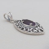 925 Sterling Silver Blue Topaz Pendants