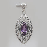 925 Sterling Silver Blue Topaz Pendants