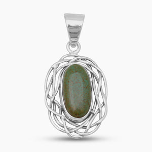 Brown Turquoise Silver Pendants