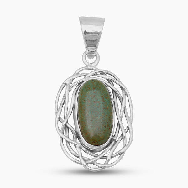 Brown Turquoise Silver Pendants