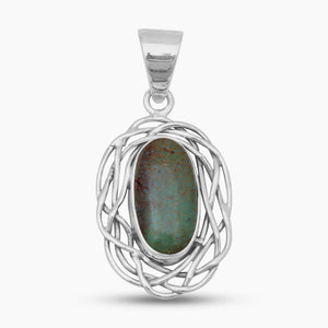 Brown Turquoise Silver Pendants