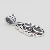 Marquise Cut Amethyst Designer Silver Pendants