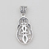 Marquise Cut Amethyst Designer Silver Pendants