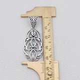 Marquise Cut Amethyst Designer Silver Pendants