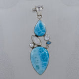 Rainbow Moonstone Silver Pendant