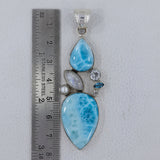 Rainbow Moonstone Silver Pendant