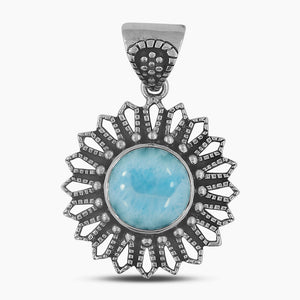 925 Sterling Silver Larimar Pendants