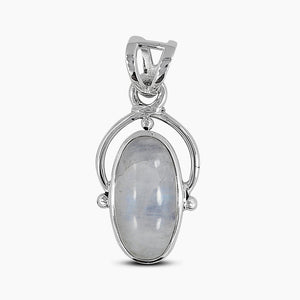 Rainbow Moonstone Silver Pendants