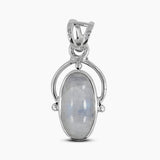 Rainbow Moonstone Silver Pendants