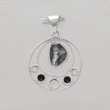 925 Sterling Silver Dendritic Opal Pendants