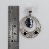 925 Starling Silver Larimar Pendant